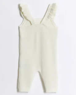 River Island Baby girls knitted floral dungarees< 6 Mths - 2 Yrs