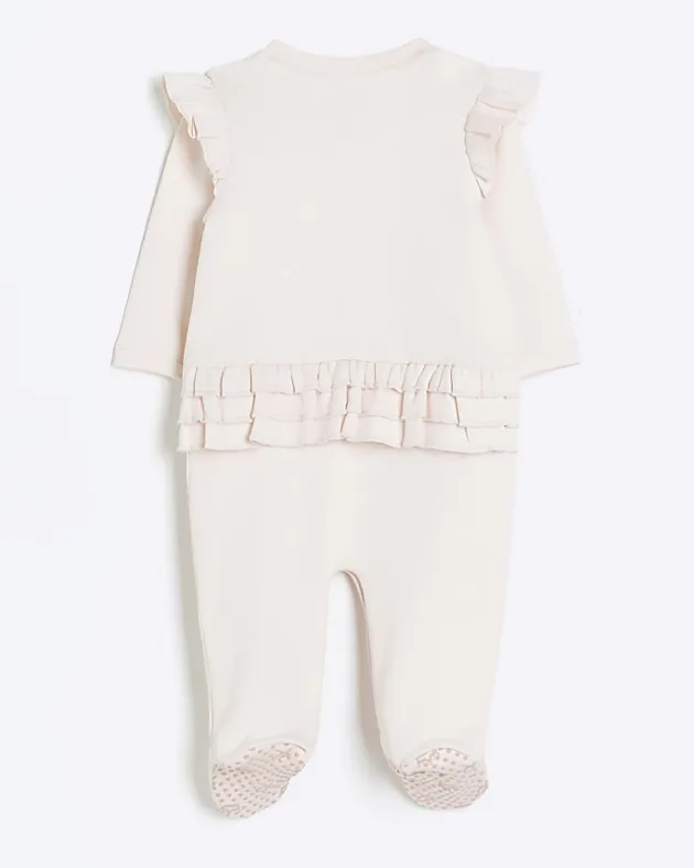 River Island Baby girls bear bag sleepsuit< 6 Mths - 2 Yrs
