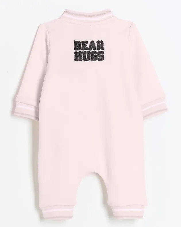 River Island Baby girls bear zip up sleepsuit< 6 Mths - 2 Yrs
