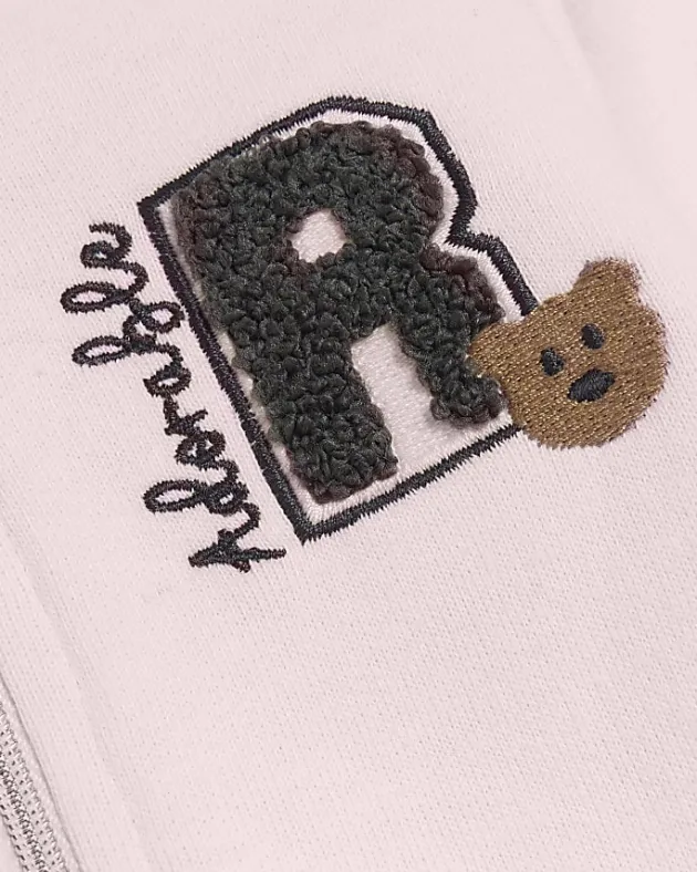 River Island Baby girls bear zip up sleepsuit< 6 Mths - 2 Yrs