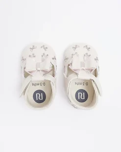 River Island Baby girls Bow embroidered Shoes< Shoes & Boots