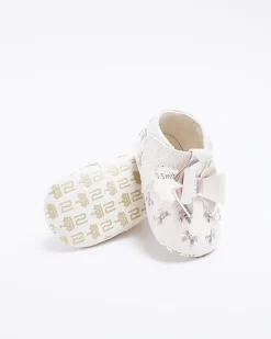 River Island Baby girls Bow embroidered Shoes< Shoes & Boots