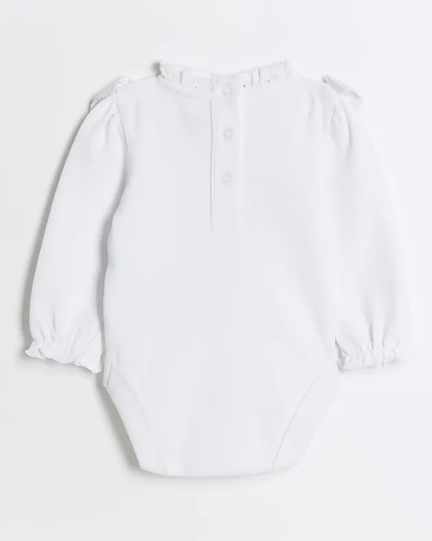 River Island Baby girls broderie bodysuit< 6 Mths - 2 Yrs