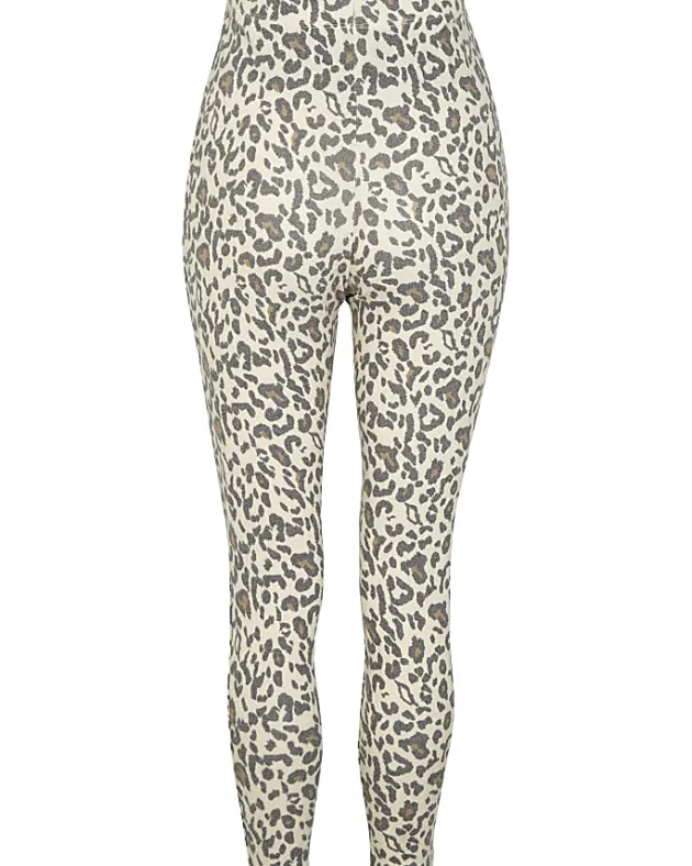 River Island Beige animal print maternity leggings< Maternity