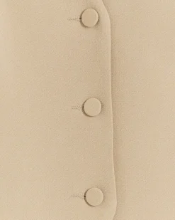 River Island Beige button up long waistcoat< Suits & Tailoring