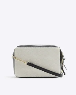 River Island Beige canvas boxy cross body bag< Bags, Purses & Luggage