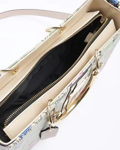 River Island Beige floral tote bag< Bags, Purses & Luggage