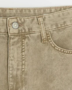River Island Beige high waisted relaxed straight jeans< Jeans