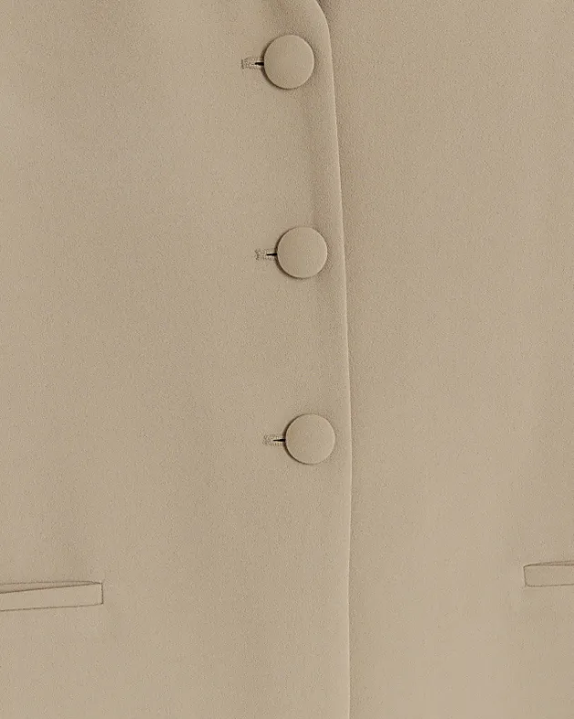 River Island Beige longline waistcoat< Suits & Tailoring