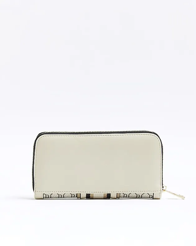 River Island Beige monogram front purse< Bags, Purses & Luggage