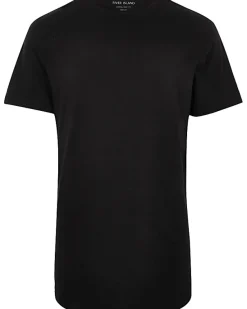 River Island Big & Tall curved hem slim fit t-shirt< Big & Tall