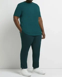 River Island Big & tall slim fit RI branded joggers< Big & Tall