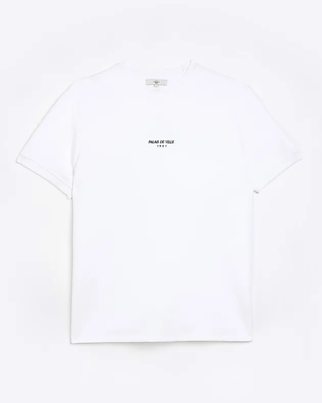 River Island Big & Tall slim fit quilted t-shirt< Big & Tall