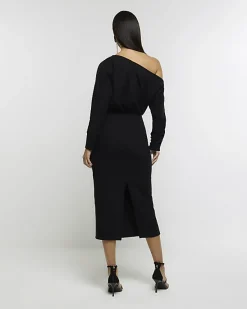 River Island asymmetric sweatshirt maxi dress< Dresses