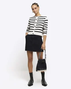 River Island asymmetric waist denim mini skirt< Skirts