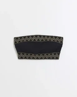 River Island Bandeau Embellished Bikini Top< Swimwear & Beachwear