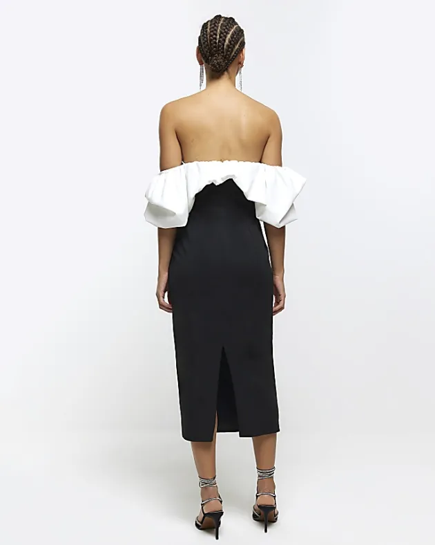 River Island bardot bodycon midi dress< Dresses