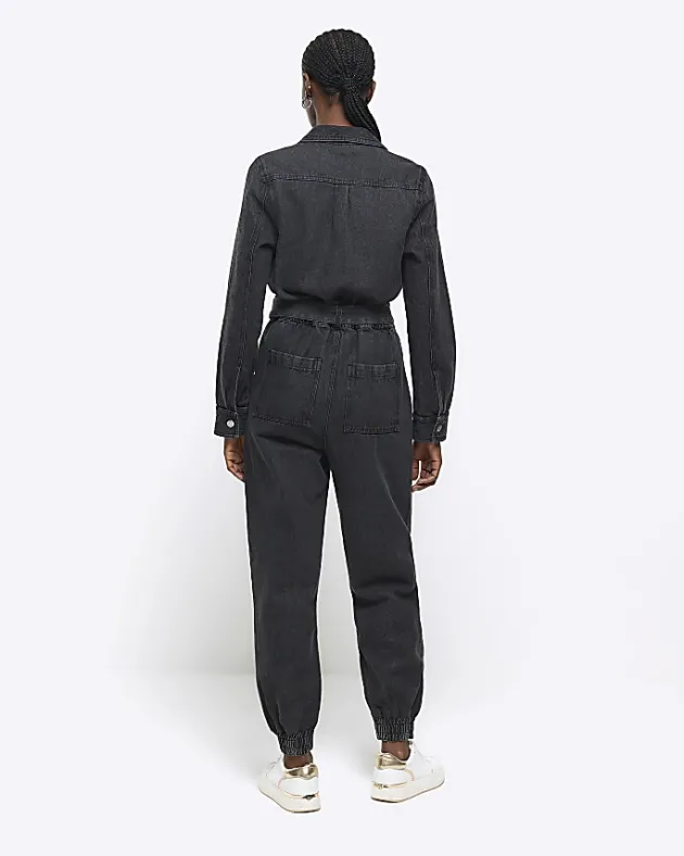 River Island belted denim jumpsuit< Jumpsuits & Playsuits