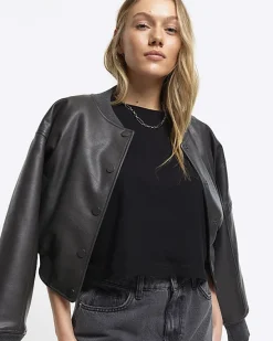 River Island Boxy Cropped T-Shirt< Petite