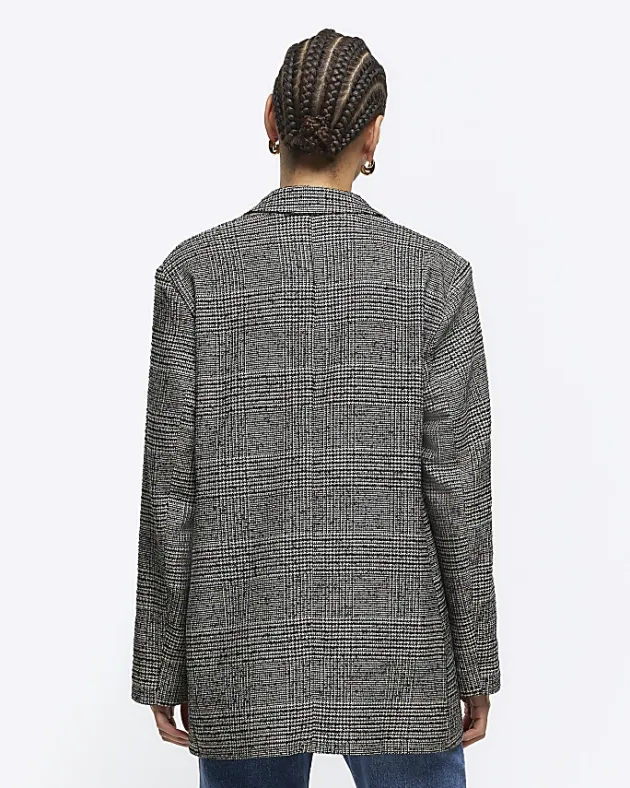 River Island check rolled sleeve blazer< Suits & Tailoring