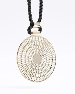 River Island Circle Pendant Necklace< Jewellery
