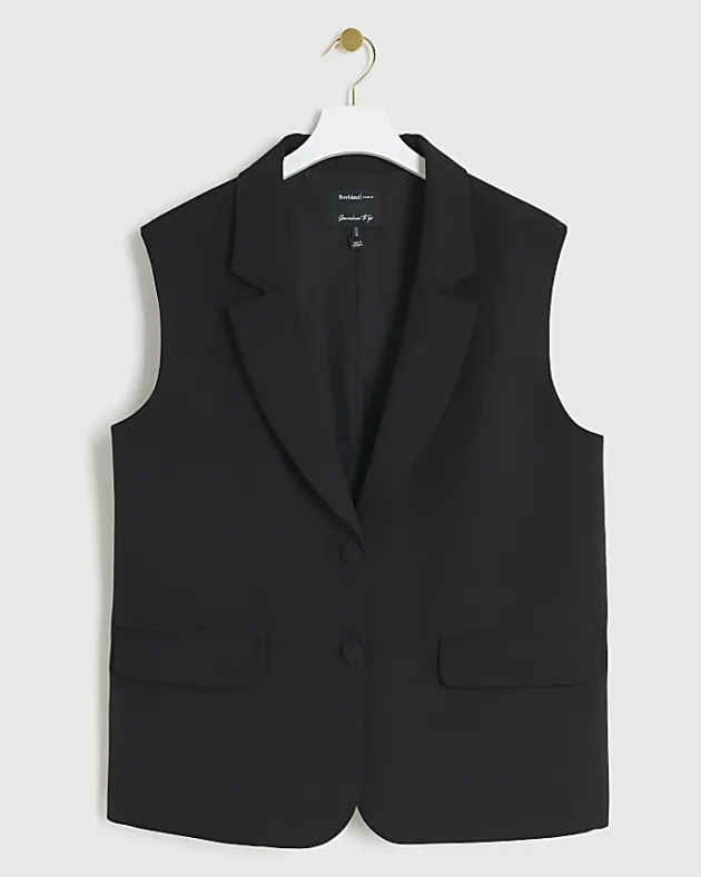 River Island collar V-neck waistcoat< Suits & Tailoring