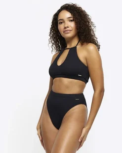 River Island crinkle high waisted bikini bottoms< Swimwear & Beachwear