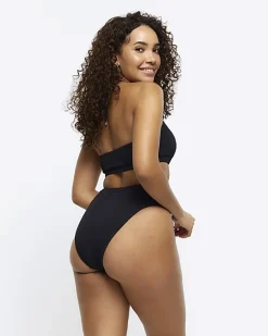 River Island crinkle high waisted bikini bottoms< Swimwear & Beachwear