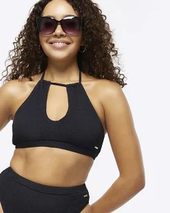 River Island crinkle high waisted bikini bottoms< Swimwear & Beachwear