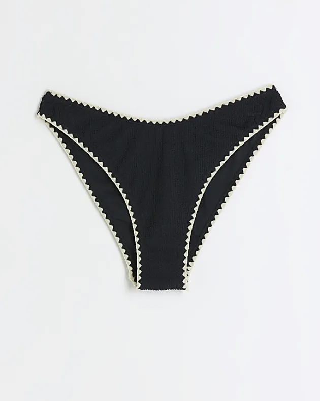 River Island crinkle stitched brief bikini bottoms< Swimwear & Beachwear