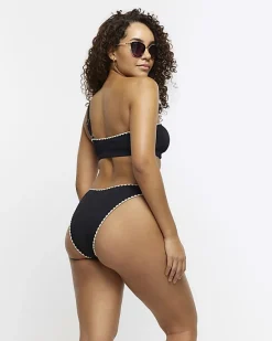 River Island crinkle stitched brief bikini bottoms< Swimwear & Beachwear