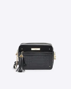 River Island croc embossed chain cross body bag< Bags, Purses & Luggage