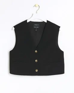 River Island Cropped Waistcoat< Suits & Tailoring