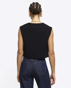 River Island Cropped Waistcoat< Suits & Tailoring