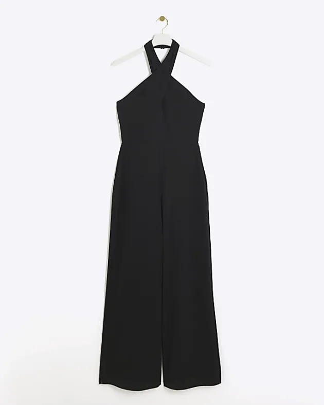 River Island crossed halter neck jumpsuit< Jumpsuits & Playsuits