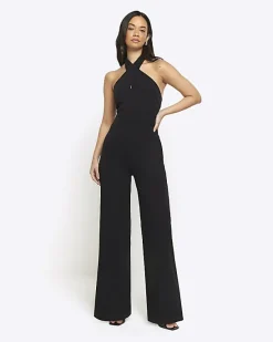 River Island crossed halter neck jumpsuit< Jumpsuits & Playsuits