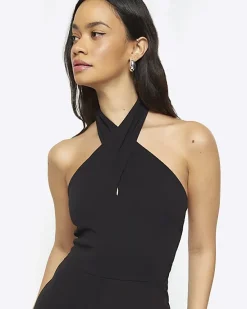 River Island crossed halter neck jumpsuit< Jumpsuits & Playsuits