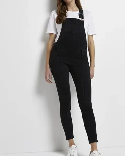 River Island denim maternity dungarees< Maternity