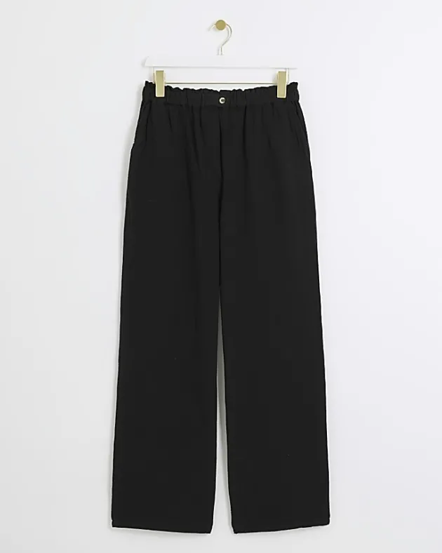 River Island elasticated wide leg trousers< Trousers