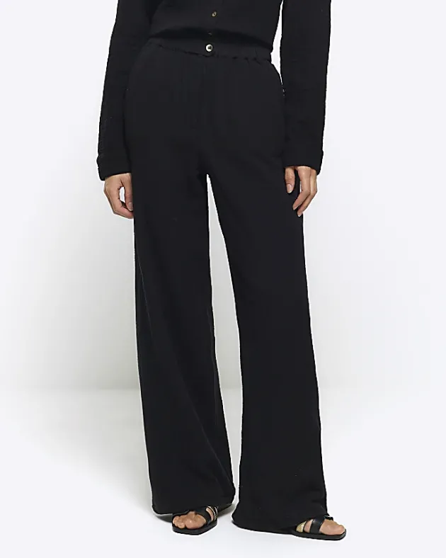 River Island elasticated wide leg trousers< Trousers