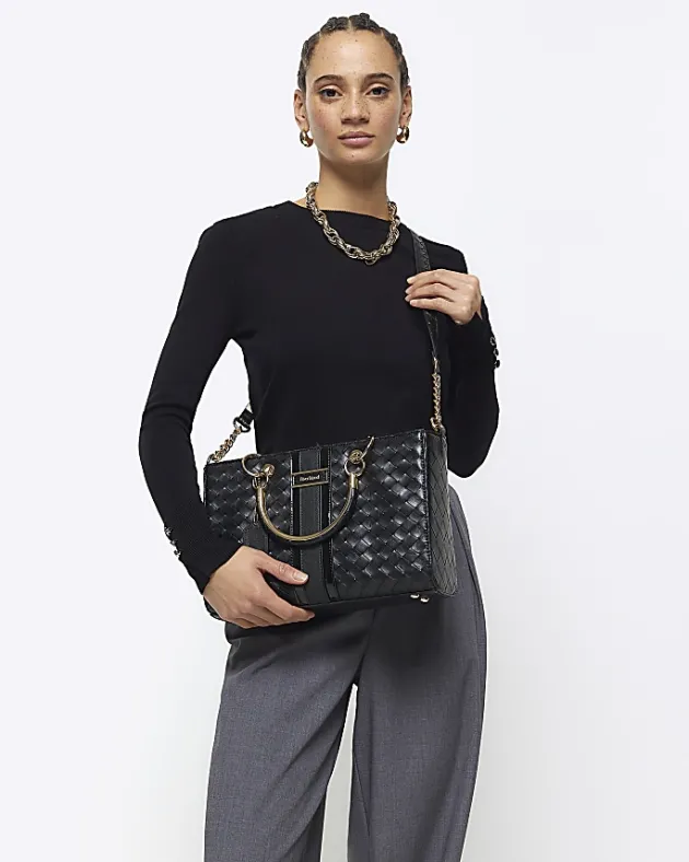 River Island embossed weave tote bag< Bags, Purses & Luggage