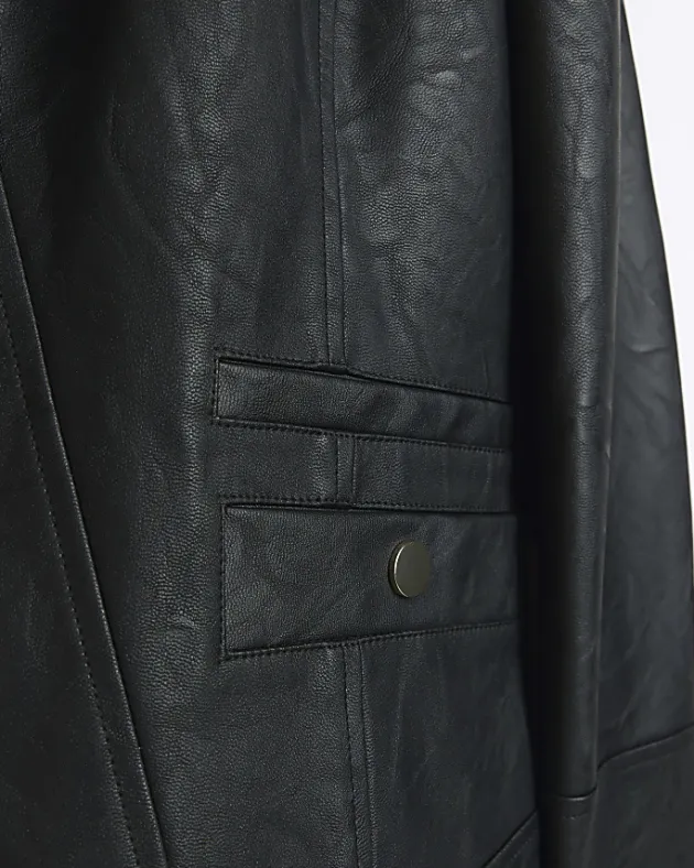 River Island Faux Leather Blazer< Coats & Jackets