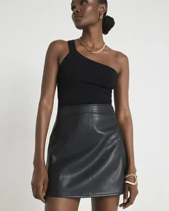 River Island faux leather mini skirt< Skirts