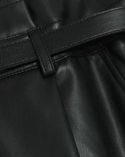 River Island faux leather paperbag trousers< Trousers