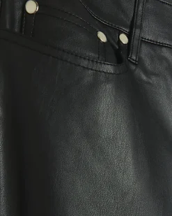 River Island faux leather straight trousers< Trousers