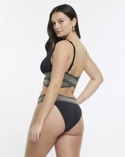 River Island fuller bust plunge bikini top< Swimwear & Beachwear