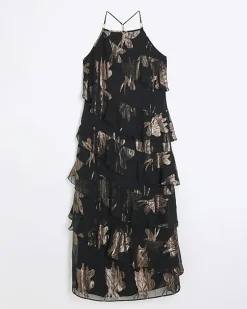 River Island glitter frill maxi dress< Dresses