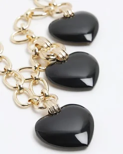 River Island Heart Collar Necklace< Jewellery
