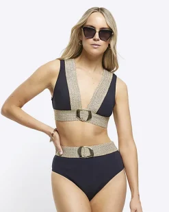 River Island high waisted buckle bikini bottoms< Swimwear & Beachwear