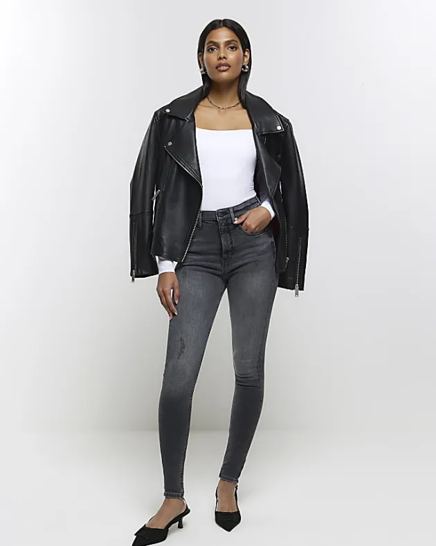River Island high waisted bum sculpt skinny jeans< Jeans